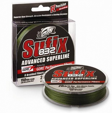 ����� Sufix 832 Braid Lo Vis Green 135� 0.48��  45 ��